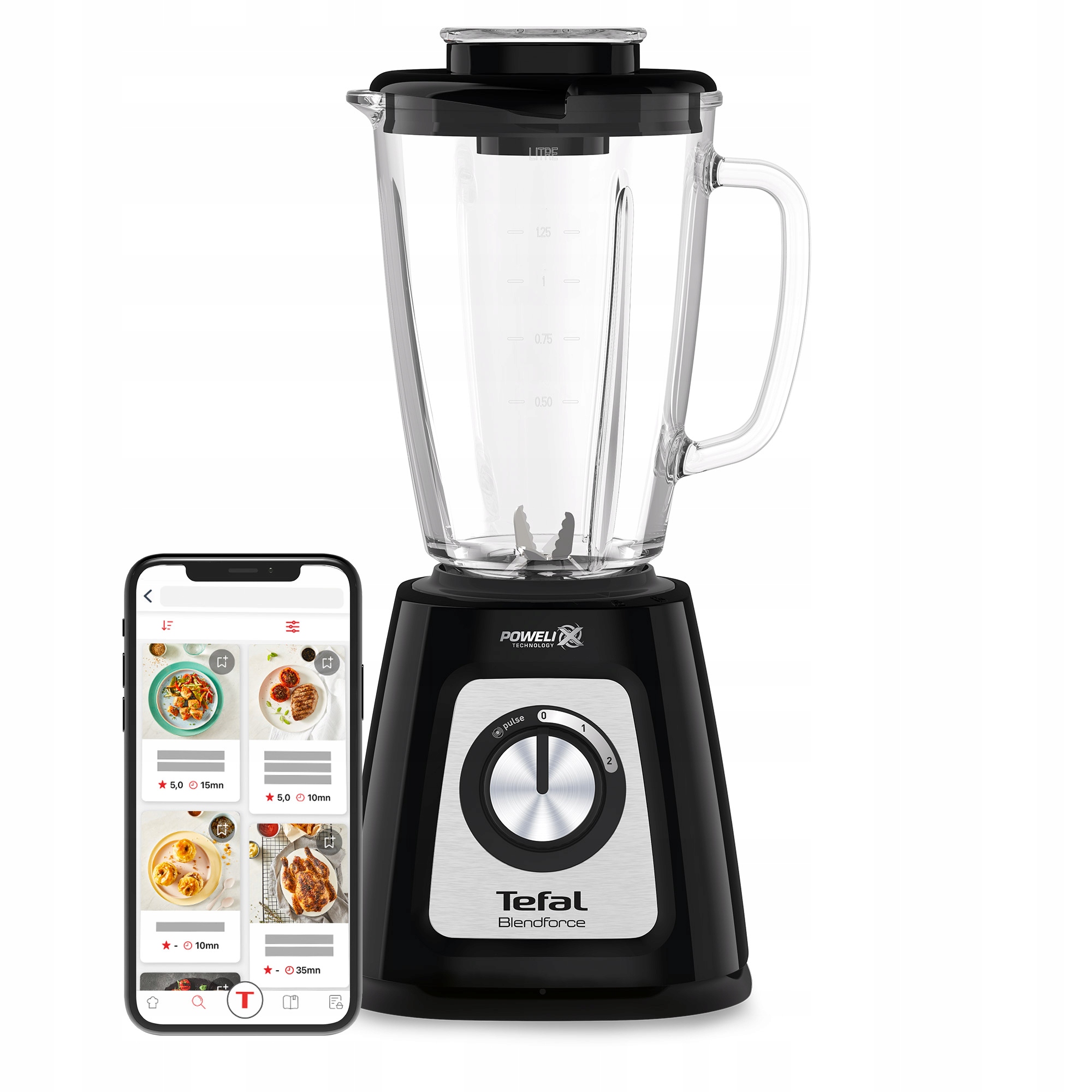 Hrnkový mixér Tefal BL435831 800 W, čierny